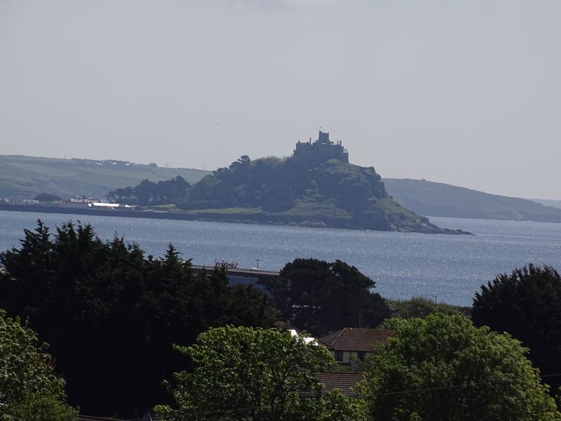 view across to St Michael's Mount